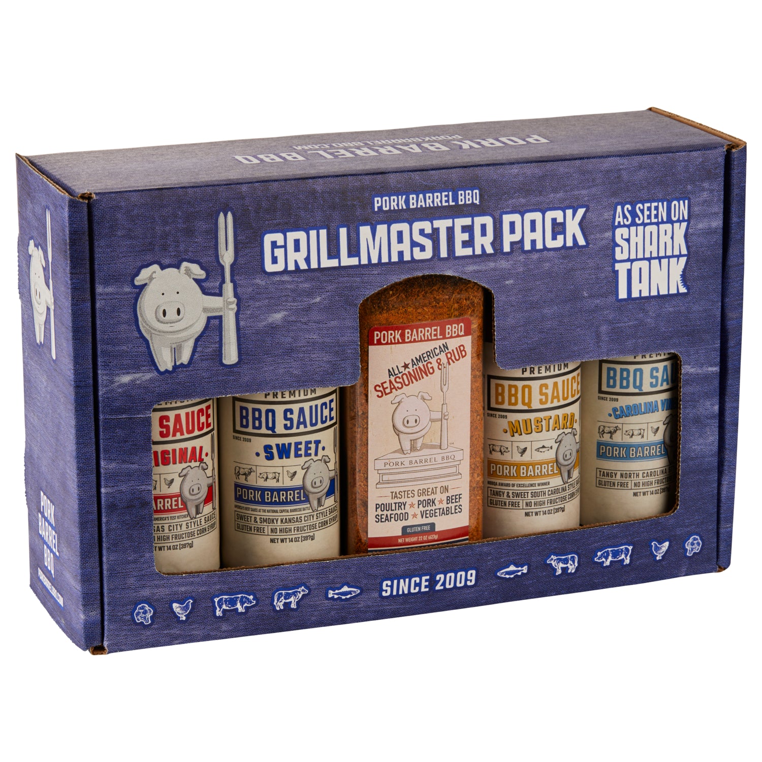 Man Crates Pit Master Barbecue Crate – The Ultimate BBQ Gift for Men –  Includes Meat Claws, Barbecue Rub, Sauces, Leather Gloves & More – Ships In  A