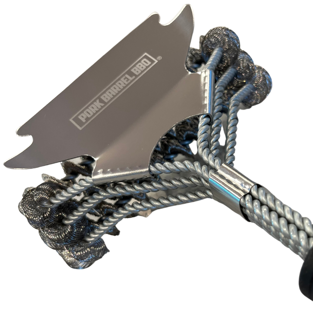 Safe top bbq brush