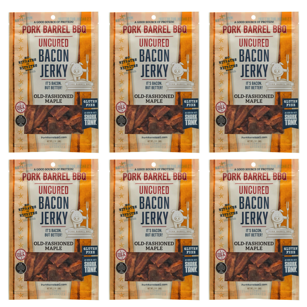 Maple Bacon Jerky - 6 Bag Pack
