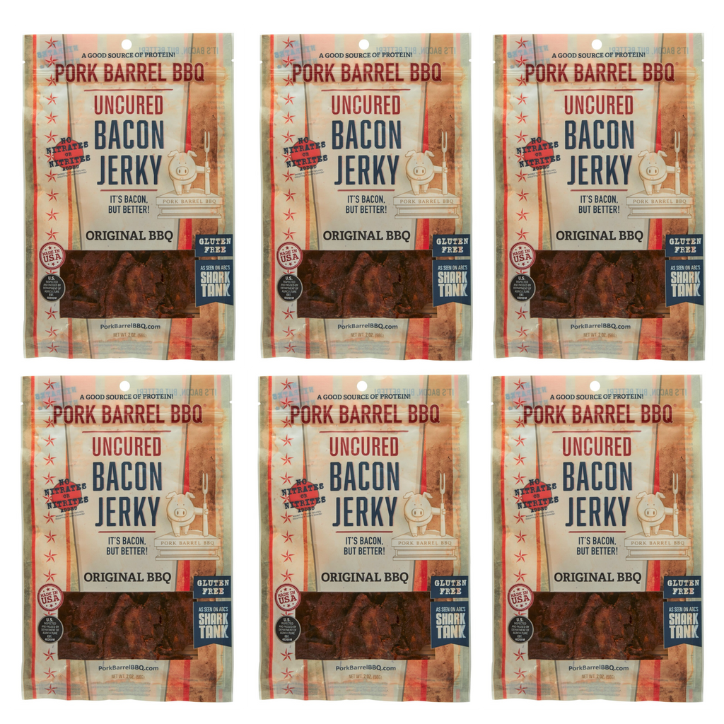 Original BBQ Bacon Jerky - 6 Bag Pack
