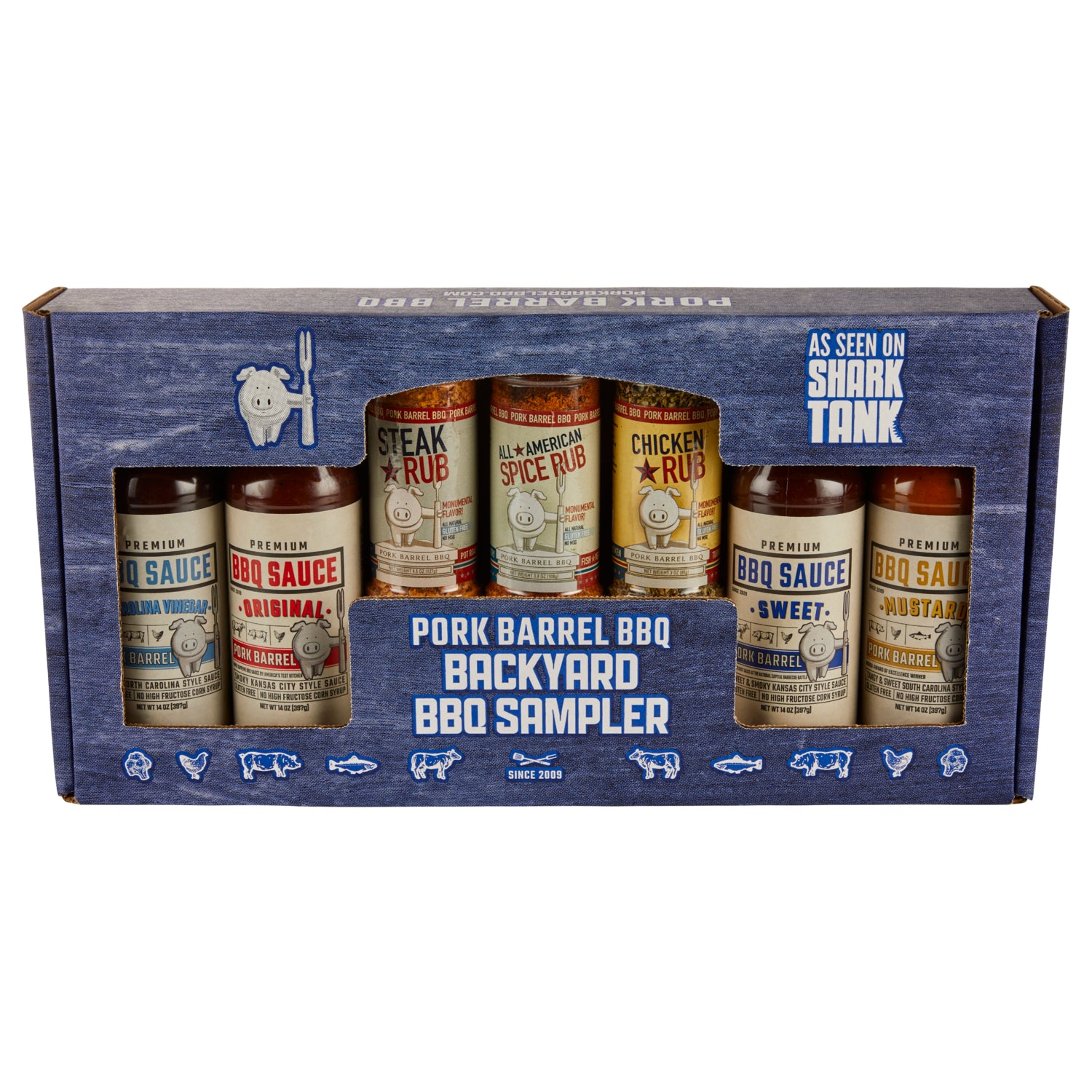 Backyard BBQ Sauce Spice Seasoning Rub Gift Pack