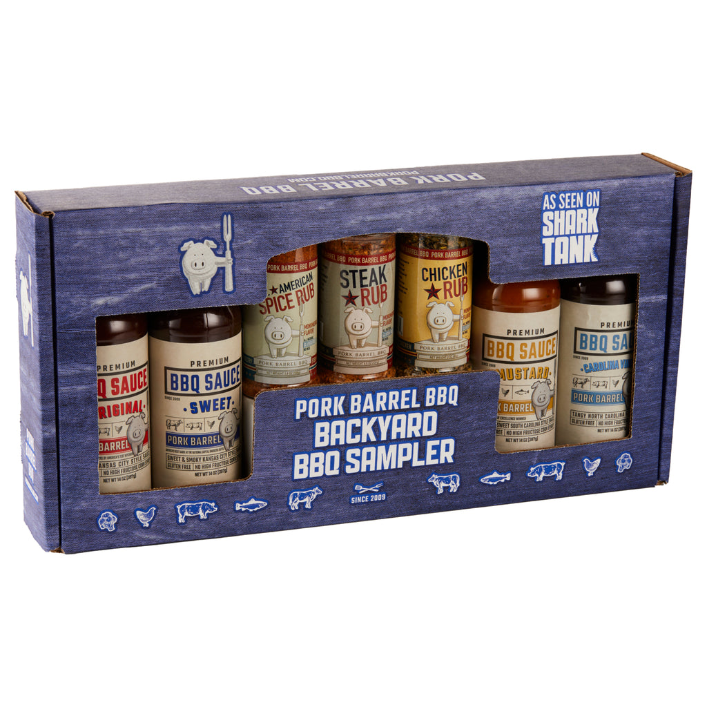 Backyard BBQ Sauce Spice Seasoning Rub Gift Pack